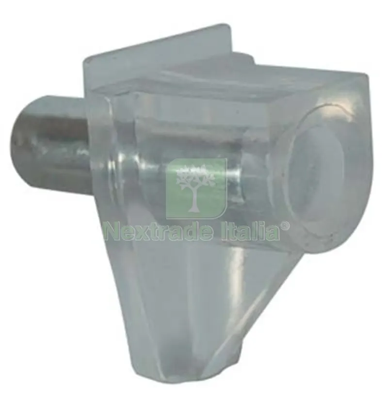 500PZ Mensolina Reggipiano a Infilare Perno Acciaio PVC Trasparente D.MM 5 — Ferramenta per legno e mobili — rif. FERX.VIR4442054 500PZ Mensolina Reggipiano a Infilare Perno Acciaio PVC Trasparente D.MM 5 — Ferramenta per legno e mobili — rif. FERX.VIR4442054