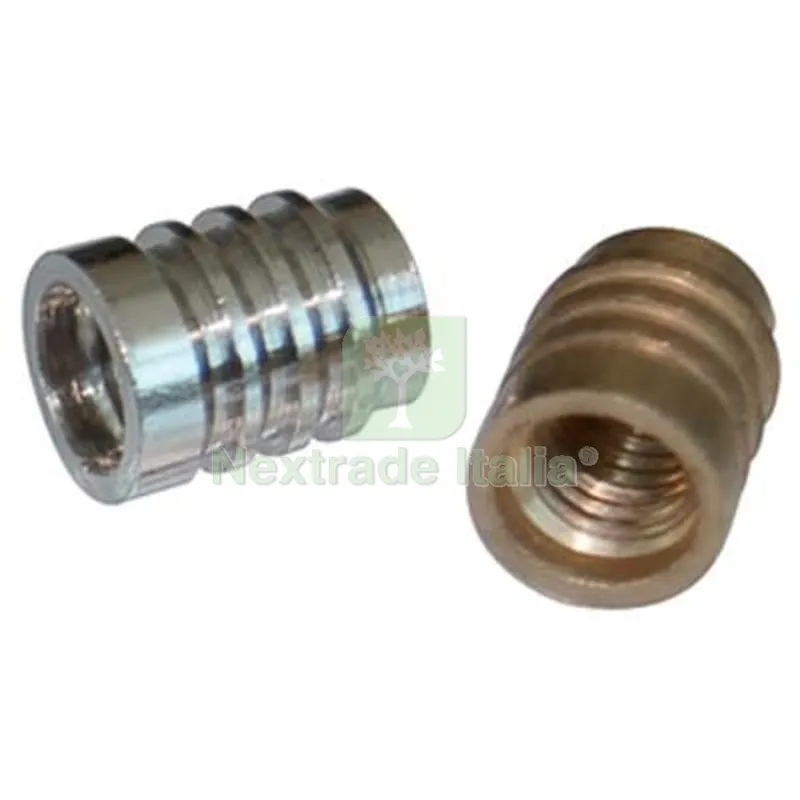 500PZ Bussola x Mensola Tornita Ottone Nichelato MM 7X9 Filetto M5 Fin Nichelata — Chiavi e bussole — rif. FERX.VIR4442060