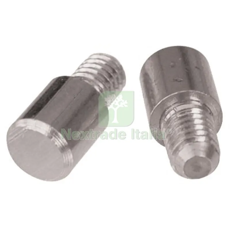 500PZ Mensolina Reggipiano Tonda Tornita Ottone Nichelato MM 7X8 + Perno M5 Fin Nichelata — Ferramenta per legno e mobili — rif. FERX.VIR4442062 500PZ Mensolina Reggipiano Tonda Tornita Ottone Nichelato MM 7X8 + Perno M5 Fin Nichelata — Ferramenta per legno e mobili — rif. FERX.VIR4442062