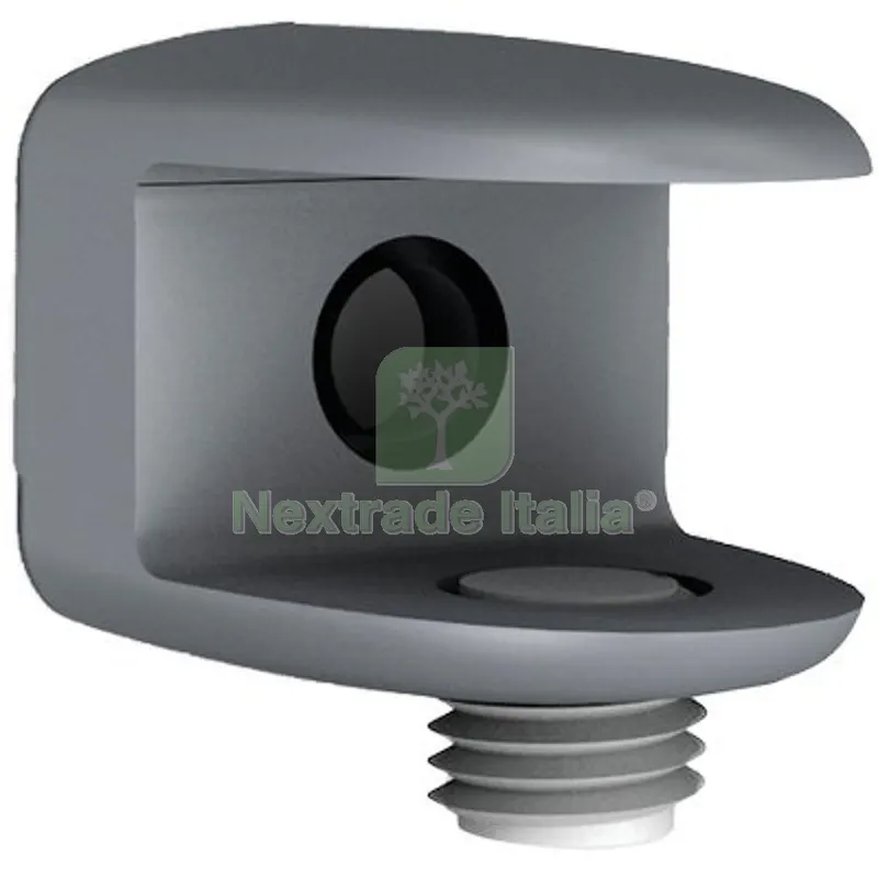 5CF Reggivetro a Morsetto Bolis Zama Argento D.MM 21 S.VETRO Max MM 10,5 CF=PZ 2 Fin Cromopaca — Profili e angolari decorativi — rif. FERX.VIR4442156