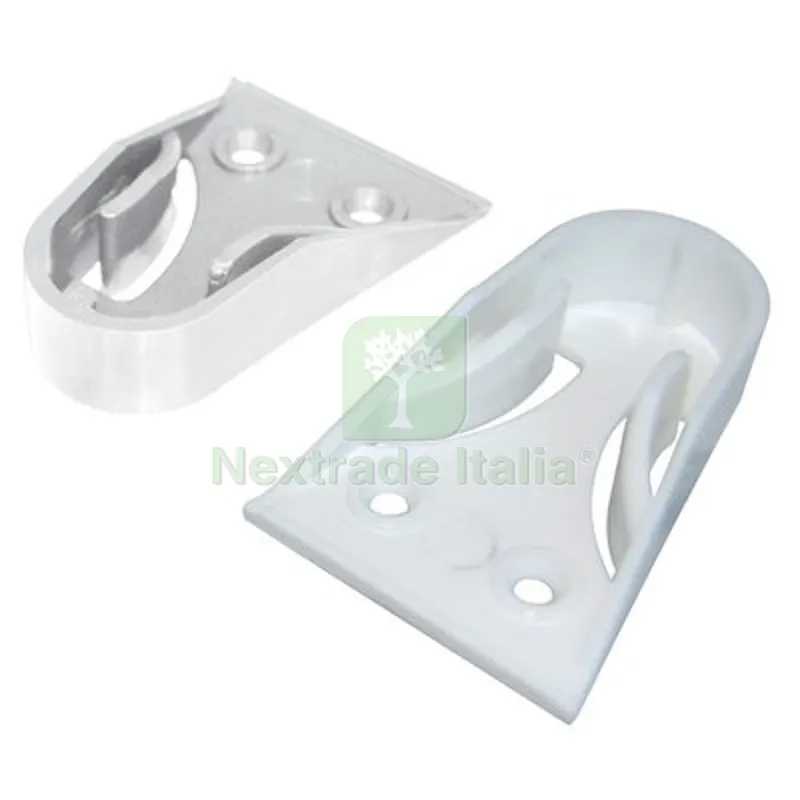 200PZ Reggitubo Armadio Tondo Laterale Plastica Bianco Tubo MM 18 Colore Bianco — Arredo — rif. FERX.VIR4443012