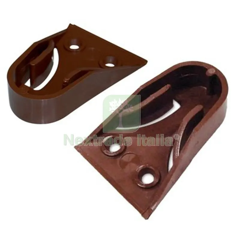 200PZ Reggitubo Armadio Tondo Laterale Plastica Marrone Tubo MM 18 Colore Marrone — Arredo — rif. FERX.VIR4443013 200PZ Reggitubo Armadio Tondo Laterale Plastica Marrone Tubo MM 18 Colore Marrone — Arredo — rif. FERX.VIR4443013