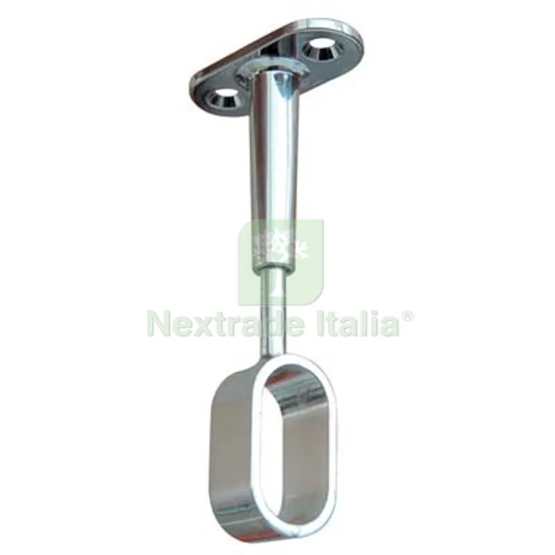 12PZ Reggitubo Armadio Ovale Regolabile Centrale Zama Cromato H.MM 68/95 Tubo MM 30X15 Fin Cromata — Arredo — rif. FERX.VIR4443110 12PZ Reggitubo Armadio Ovale Regolabile Centrale Zama Cromato H.MM 68/95 Tubo MM 30X15 Fin Cromata — Arredo — rif. FERX.VIR4443110