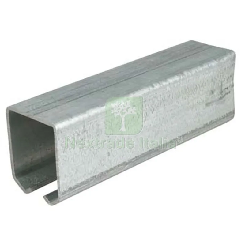 Binario x Carrelli Scorrevoli 20 Omge Zincato MM 33,5X30 L.MT 3 Portata KG 100 — Ferramenta porte e finestre — rif. FERX.VIR4443691