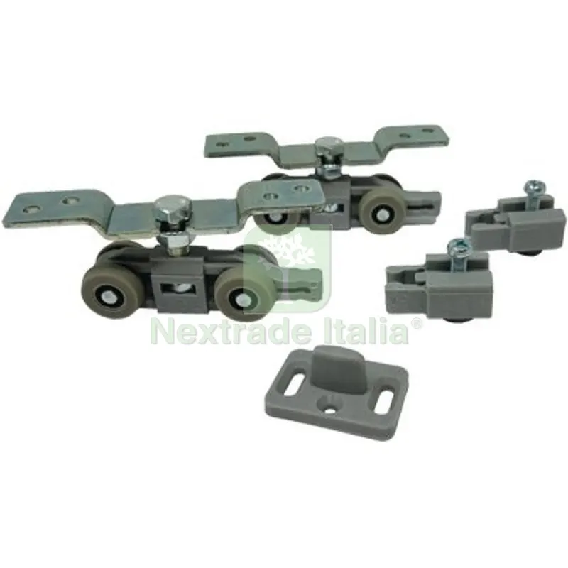 Carrelli Scorrevoli in Kit 1400/07 Omge x Binario 1400 Omge KIT=2 CARRELLI+2 FERMI+1 Pinna — Ferramenta porte e finestre — rif. FERX.VIR4443693 Carrelli Scorrevoli in Kit 1400/07 Omge x Binario 1400 Omge KIT=2 CARRELLI+2 FERMI+1 Pinna — Ferramenta porte e finestre — rif. FERX.VIR4443693