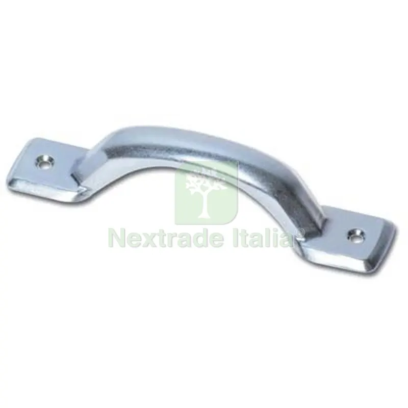 10PZ Maniglietta Acciaio x Mobili Nichelato Imbutita I.MM 80 Fin Nichelata — Maniglie e pomelli — rif. FERX.VIR4444360