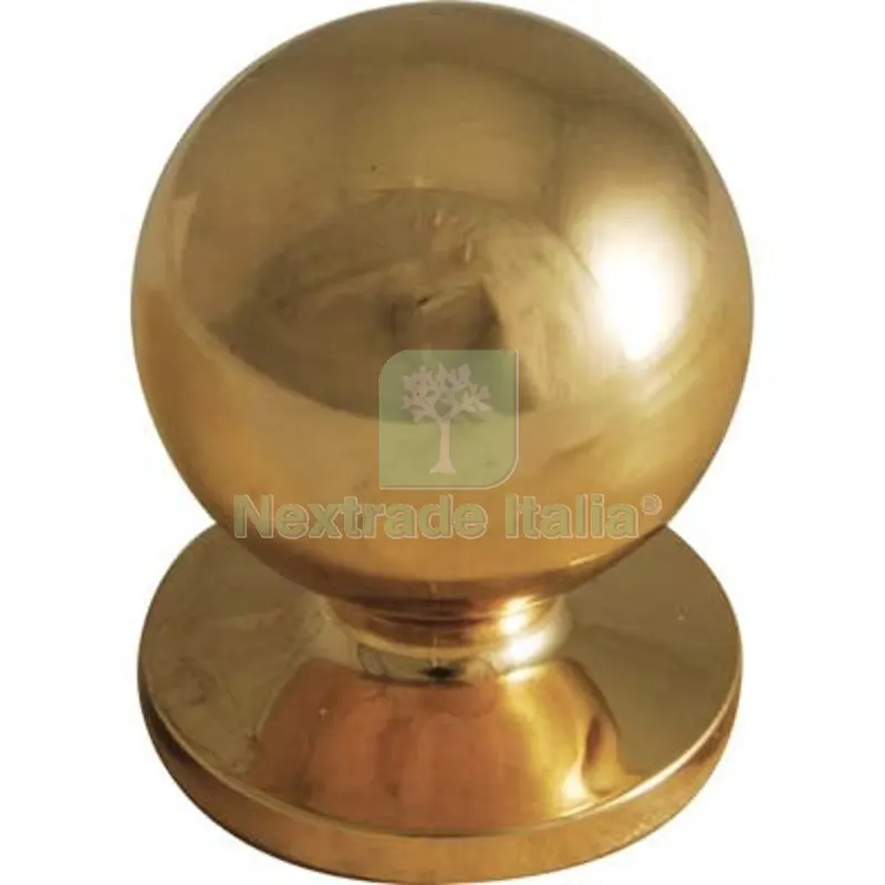 5PZ POMOLO OTTONE TORNITO SFERICO LUCIDO MM 20X25 Fin Ottonata — Maniglie e pomelli — rif. FERX.VIR4444550 5PZ POMOLO OTTONE TORNITO SFERICO LUCIDO MM 20X25 Fin Ottonata — Maniglie e pomelli — rif. FERX.VIR4444550