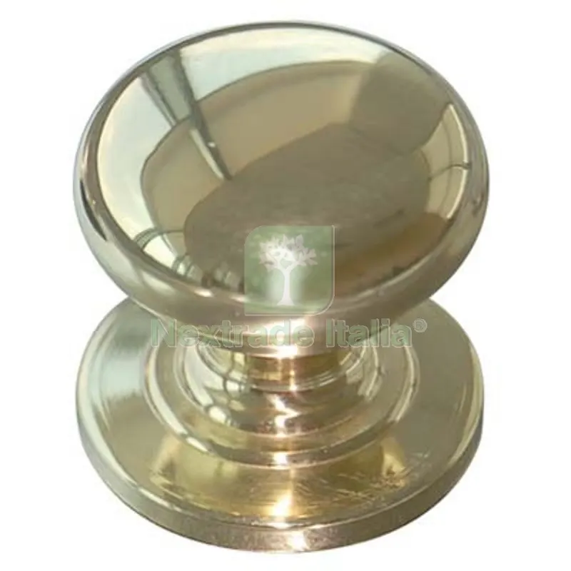 5PZ Pomolo Ottone Tornito Sfera Piana 2460 Lucido MM 25X30 Fin Ottonata — Maniglie e pomelli — rif. FERX.VIR4444561 5PZ Pomolo Ottone Tornito Sfera Piana 2460 Lucido MM 25X30 Fin Ottonata — Maniglie e pomelli — rif. FERX.VIR4444561