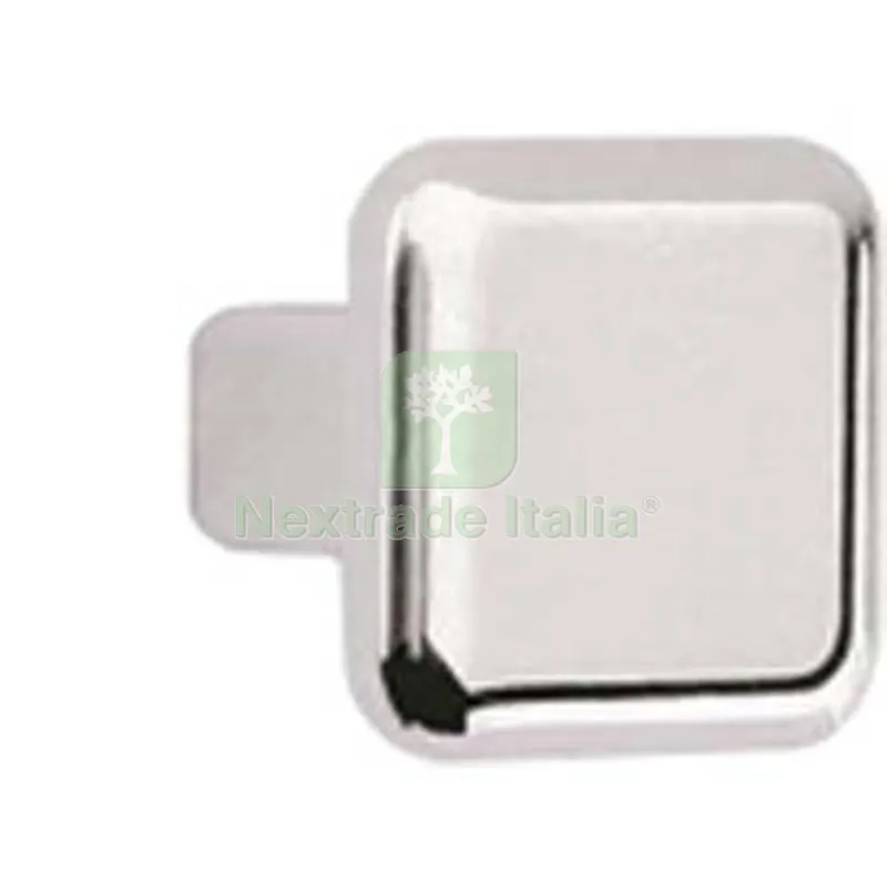 10PZ Pomolo Zama Quadro 2303 Metalstyle Cromo Lucido MM 20X20 Fin Cromata — Maniglie e pomelli — rif. FERX.VIR4444603