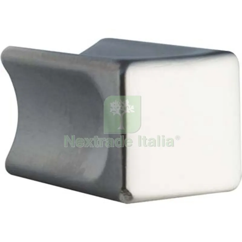 10PZ POMOLO ZAMA QUADRO 2388 METALSTYLE CROMO OPACO MM 10X10 Fin Cromopaca — Profili e angolari decorativi — rif. FERX.VIR4444609