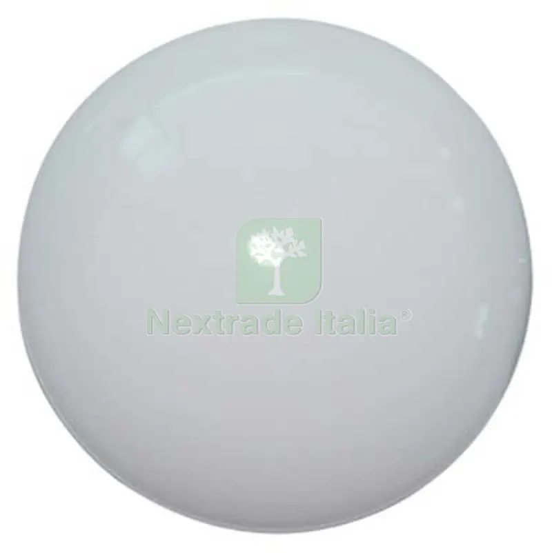 10PZ Pomolo Legno Liscio Laccato Bianco + Vite MM 20/30X30 Fin Bianca Ø Mm 30 — Maniglie e pomelli — rif. FERX.VIR4444715