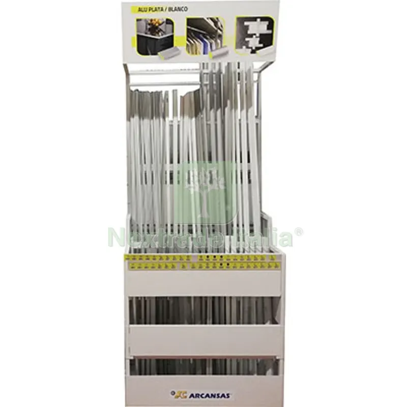 Espositore Profili Biggy Arcansas KT=PZ 441 MM 1000X470 H.MM 2800 — Materiale promozionale e POP — rif. FERX.VIR4448005 Espositore Profili Biggy Arcansas KT=PZ 441 MM 1000X470 H.MM 2800 — Materiale promozionale e POP — rif. FERX.VIR4448005