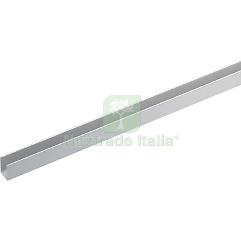 5PZ Profilo Canalina Singola Arcansas Allum Argento S.MM 1,0 MM 10X20 H.CM 100 Fin Cromopaca MM 10x20x1 MT 1 — Profili e angolari decorativi — rif. FERX.VIR4448160