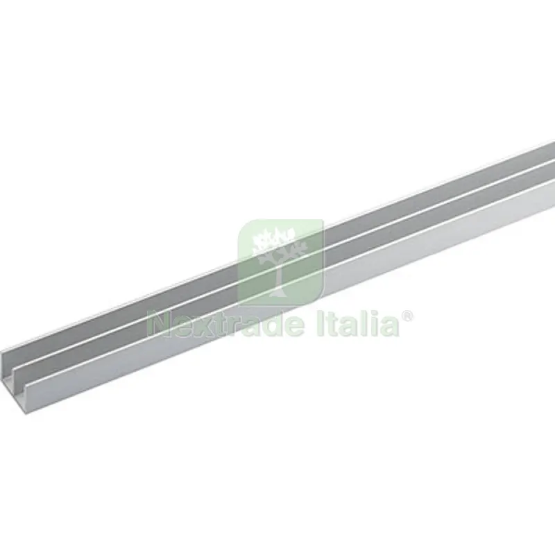 5PZ Profilo Canalina Doppia Arcansas Allum Argento S.MM 1,0 MM 20X18 H.CM 200 Fin Cromopaca MM 20x18x1 MT 2 — Profili e angolari decorativi — rif. FERX.VIR4448174 5PZ Profilo Canalina Doppia Arcansas Allum Argento S.MM 1,0 MM 20X18 H.CM 200 Fin Cromopaca MM 20x18x1 MT 2 — Profili e angolari decorativi — rif. FERX.VIR4448174