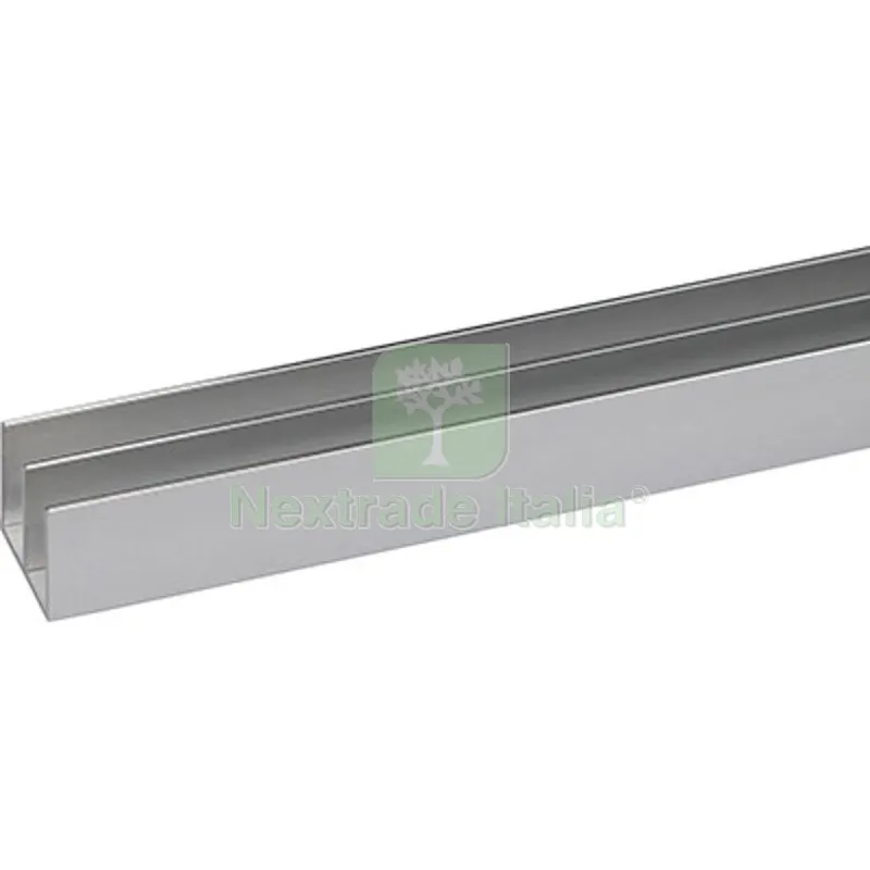 5PZ Profilo Canalina Doppia Arcansas Allum Argento LUX S.MM 1,0 MM 20X18 H.CM 100 Fin Cromata MM 20x18x1 MT 1 — Profili e angolari decorativi — rif. FERX.VIR4448285 5PZ Profilo Canalina Doppia Arcansas Allum Argento LUX S.MM 1,0 MM 20X18 H.CM 100 Fin Cromata MM 20x18x1 MT 1 — Profili e angolari decorativi — rif. FERX.VIR4448285