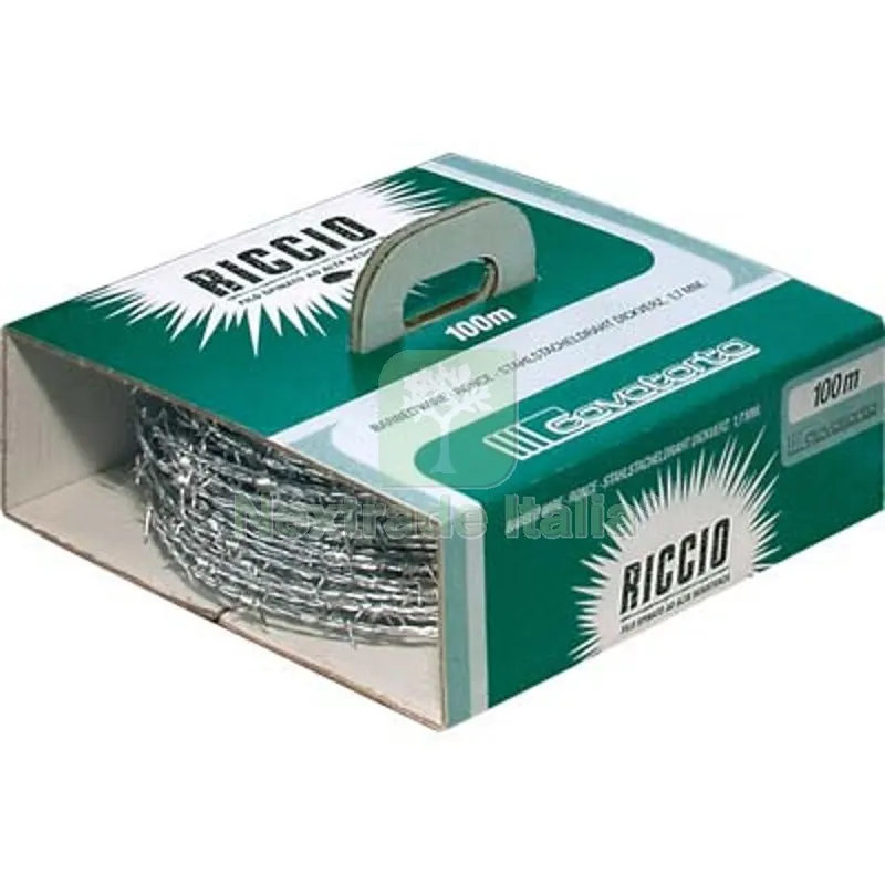 Filo Spinato Zincato Riccio Cavatorta MM 1,7 L.MT 100 — Reti e recinzioni — rif. FERX.VIR5130210