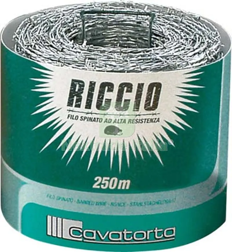 Filo Spinato Zincato Riccio Cavatorta MM 1,7 L.MT 250 — Reti e recinzioni — rif. FERX.VIR5130225 Filo Spinato Zincato Riccio Cavatorta MM 1,7 L.MT 250 — Reti e recinzioni — rif. FERX.VIR5130225