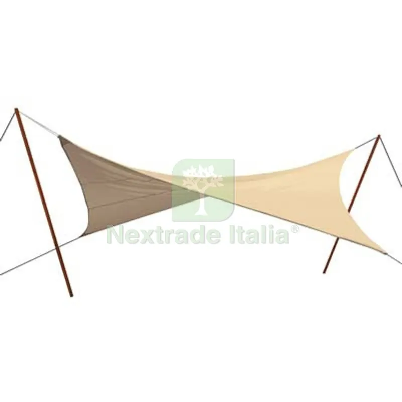 Vela Ombreggiante Quadra Stars PE Ecru GR/MQ 180 MT 5.0X5.0 + Polieco Colore Avana MT 5,0x5,0 — Tempo libero outdoor — rif. FERX.VIR5953968 Vela Ombreggiante Quadra Stars PE Ecru GR/MQ 180 MT 5.0X5.0 + Polieco Colore Avana MT 5,0x5,0 — Tempo libero outdoor — rif. FERX.VIR5953968