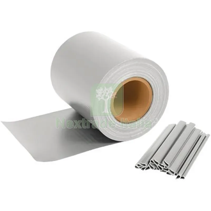 Fascia Coprente Ringhiere Effe PVC Bianco H.CM 19 MT 35 + 20 Clips Colore Bianco — Accessori recinzione — rif. FERX.VIR5954001