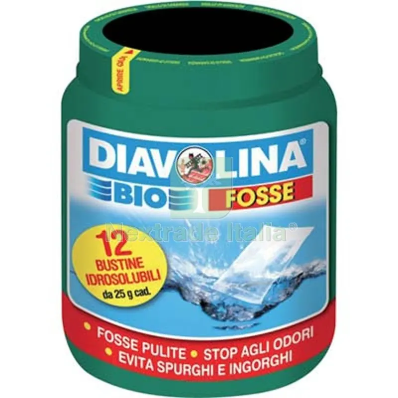 6PZ DIAVOLINA BIOFOSSE FACCO 12 BUSTINE GR 25 — Scarichi e sifoni — rif. FERX.VIR6002001