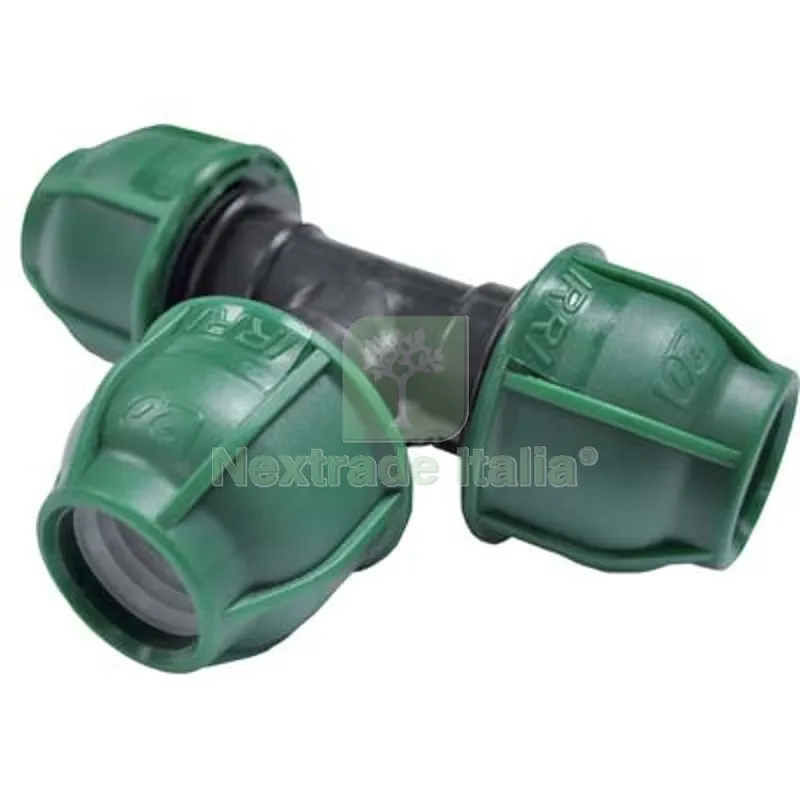 10PZ TEE A COMPRESSIONE PN10 MM 32X32X32 — Irrigazione — rif. FERX.VIR6051419 10PZ TEE A COMPRESSIONE PN10 MM 32X32X32 — Irrigazione — rif. FERX.VIR6051419