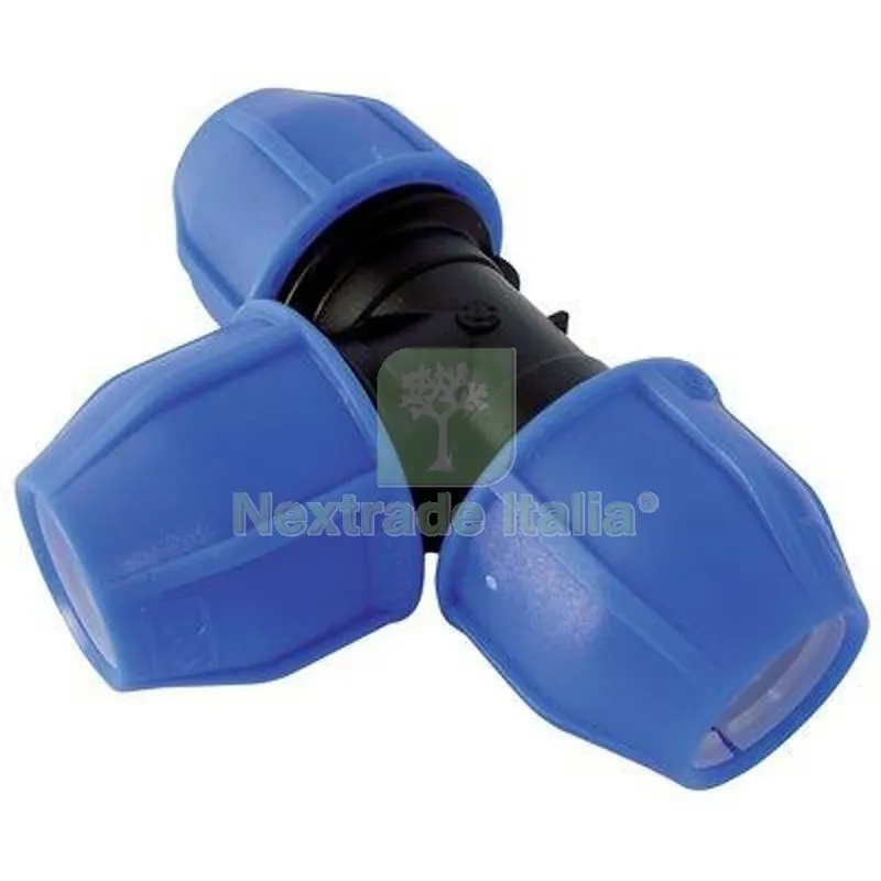2PZ TEE A COMPRESSIONE PN16 MM 40X40X40 — Tubi e raccordi — rif. FERX.VIR6051440