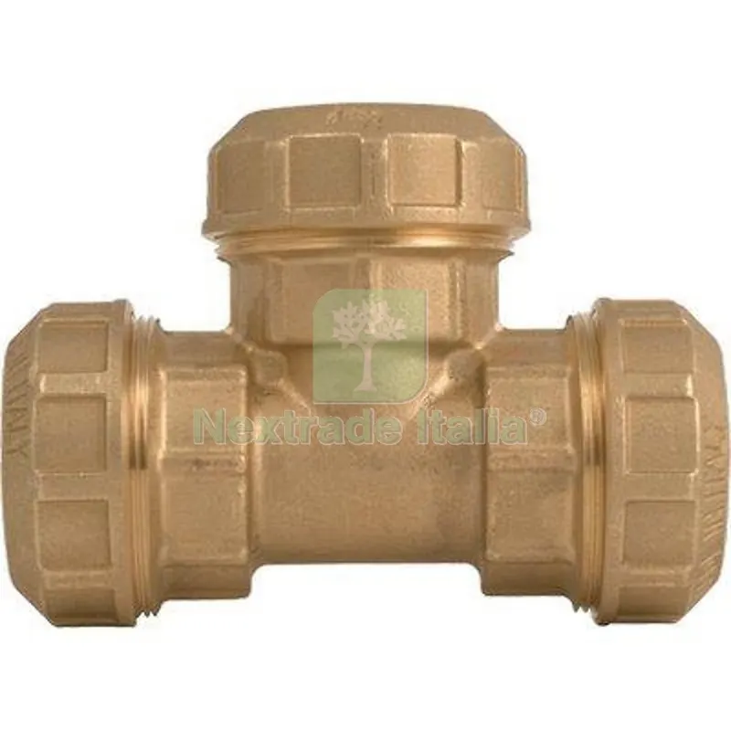 6PZ TEE A COMPRESSIONE PN25 730 ITAP OTTONE MM 20X20X20 — Irrigazione — rif. FERX.VIR6051974 6PZ TEE A COMPRESSIONE PN25 730 ITAP OTTONE MM 20X20X20 — Irrigazione — rif. FERX.VIR6051974