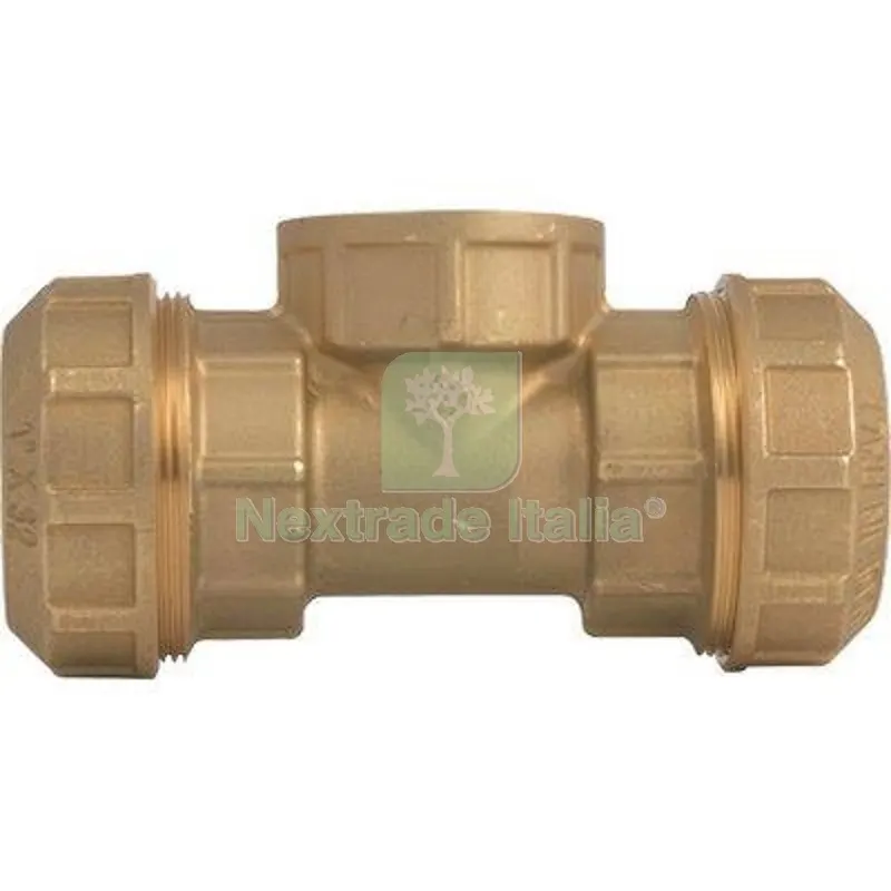 4PZ TEE a Compressione Filetto Femmina PN25 735 Itap Ottone MM 32X1"F Diametro Mmxpollici 32x1" — Irrigazione — rif. FERX.VIR6051980 4PZ TEE a Compressione Filetto Femmina PN25 735 Itap Ottone MM 32X1"F Diametro Mmxpollici 32x1" — Irrigazione — rif. FERX.VIR6051980