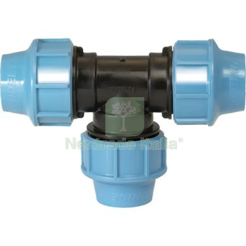 5PZ TEE A COMPRESSIONE PN16 UNIDELTA MM 25X25X25 — Irrigazione — rif. FERX.VIR6052603