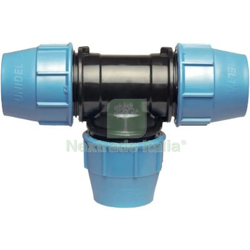 TEE A COMPRESSIONE PN16 UNIDELTA MM 50X50X50 — Irrigazione — rif. FERX.VIR6052606 TEE A COMPRESSIONE PN16 UNIDELTA MM 50X50X50 — Irrigazione — rif. FERX.VIR6052606