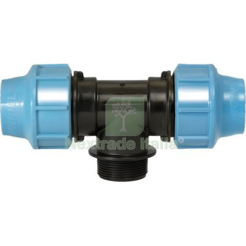 5PZ TEE A COMPRESSIONE FILETTO MASCHIO PN16 UNIDELTA MM 25X3/4M — Irrigazione — rif. FERX.VIR6052626
