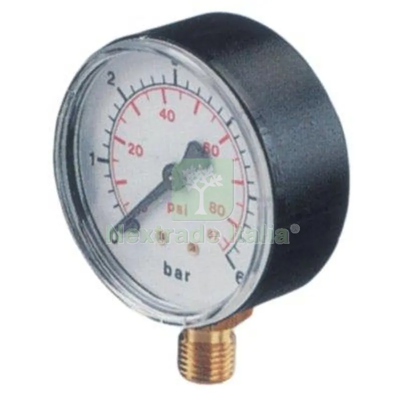 2PZ Manometro BAR 0/10 1/4 Radiale BAR 0-10 Diametro Pollici 1/4" — Pompe — rif. FERX.VIR6080001 2PZ Manometro BAR 0/10 1/4 Radiale BAR 0-10 Diametro Pollici 1/4" — Pompe — rif. FERX.VIR6080001