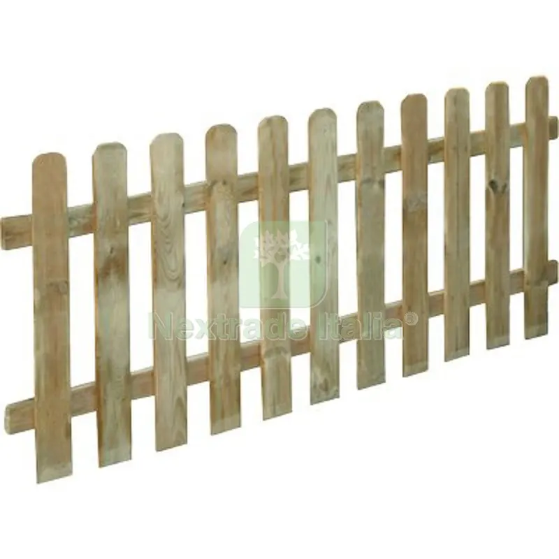 5PZ STACCIONATA LEGNO MAXI 100 EURO PINO IMPREGNATO 11+2 LAMELLE CM 180 H.CM 100 CM 100x180 — Recinzioni in legno — rif. FERX.VIR6107535