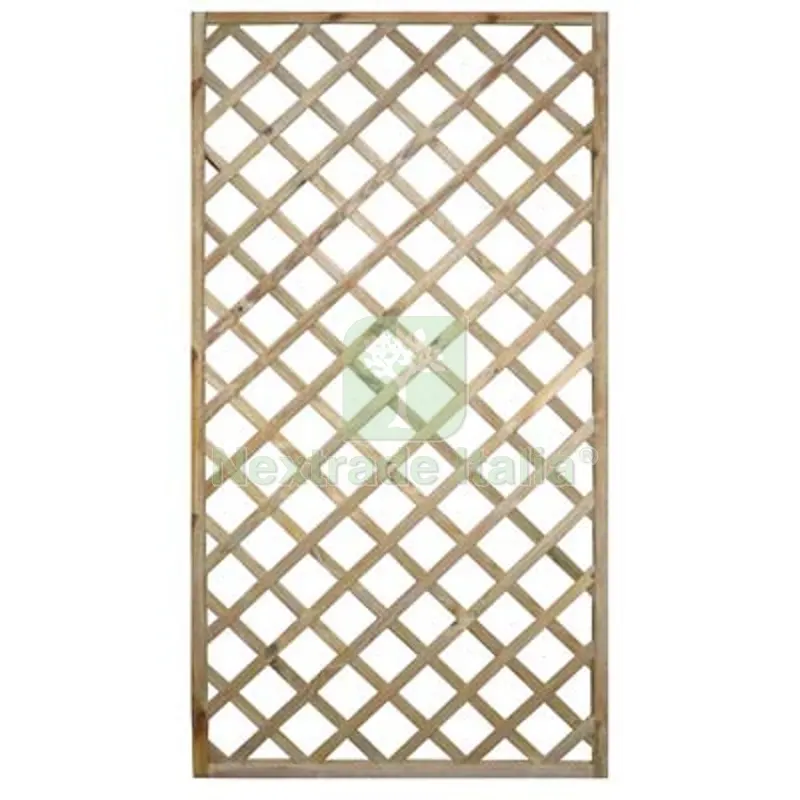 PANNELLO GRIGLIATO LEGNO EURO PINO IMPREGNATO CORNICE MM 45X30 CM 60X180 — Griglie e grigliati — rif. FERX.VIR6107542