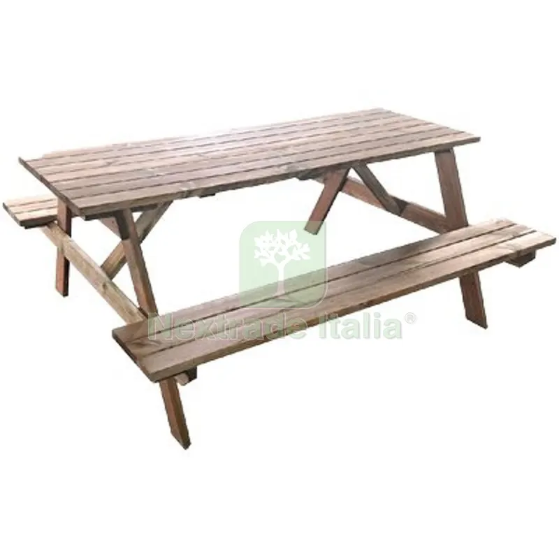SET TAVOLO + PANCHE LEGNO PIC-NIC EURO DOMUS PINO IMPREGNATO CM 180X150 H.CM 75 CM 180x150x75 — Recinzioni in legno — rif. FERX.VIR6107598 SET TAVOLO + PANCHE LEGNO PIC-NIC EURO DOMUS PINO IMPREGNATO CM 180X150 H.CM 75 CM 180x150x75 — Recinzioni in legno — rif. FERX.VIR6107598