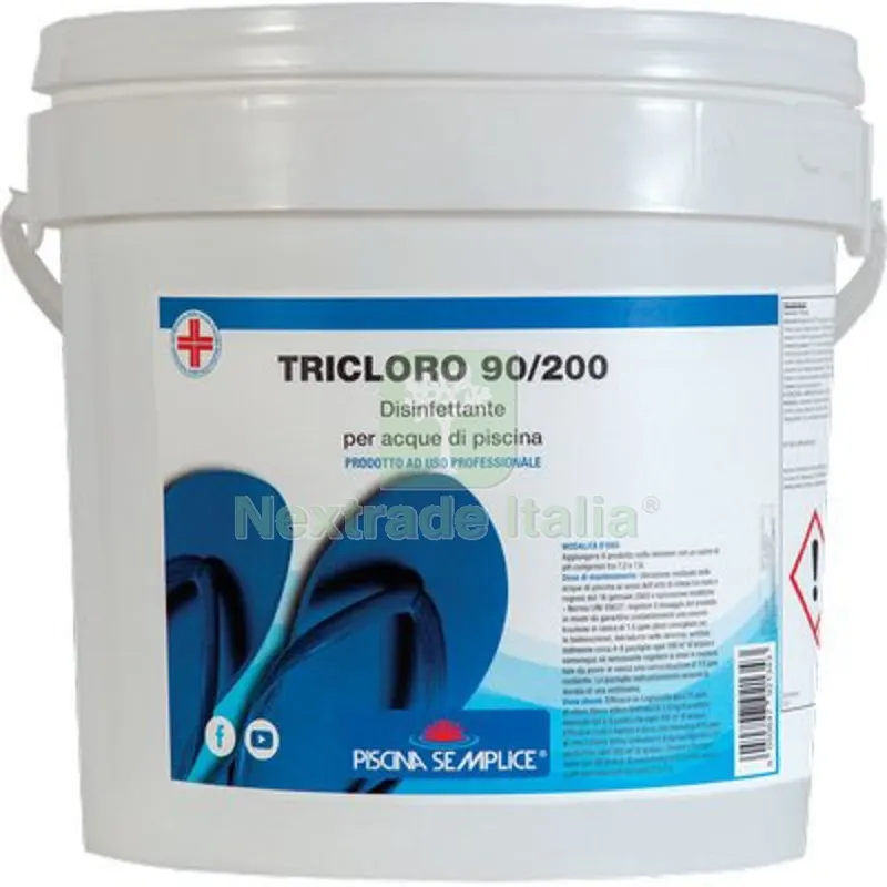TRICLORO X PISCINA PASTIGLIE LAPI KG 5=25XGR 200 KG 5=25xGr.0200 — Trattamento acqua piscina — rif. FERX.VIR6110320