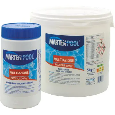 Multiazione x Piscina Pastiglie Marten KG 5=25XGR 200 — Tempo libero outdoor — rif. FERX.VIR6110533 Multiazione x Piscina Pastiglie Marten KG 5=25XGR 200 — Tempo libero outdoor — rif. FERX.VIR6110533