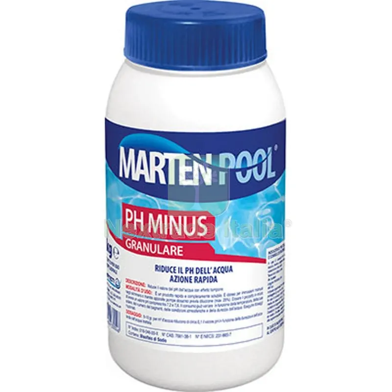 12PZ Regolatore PH Meno x Piscina Granulare Marten KG 1 — Tempo libero outdoor — rif. FERX.VIR6110540 12PZ Regolatore PH Meno x Piscina Granulare Marten KG 1 — Tempo libero outdoor — rif. FERX.VIR6110540