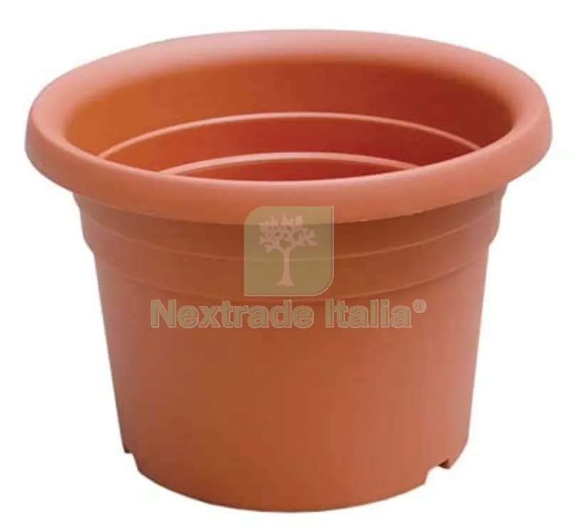 Vaso Cilindrico Dahlia ICS PP Terracotta CM 90 H.CM 63 CM 90x63 Sottovaso 80 — Vasi e fioriere — rif. FERX.VIR6120190