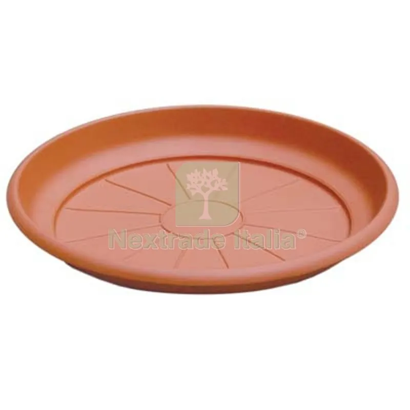 24PZ SOTTOVASO TONDO ERICA ICS PP TERRACOTTA X VASO CM 33 — Vasi e fioriere — rif. FERX.VIR6120233