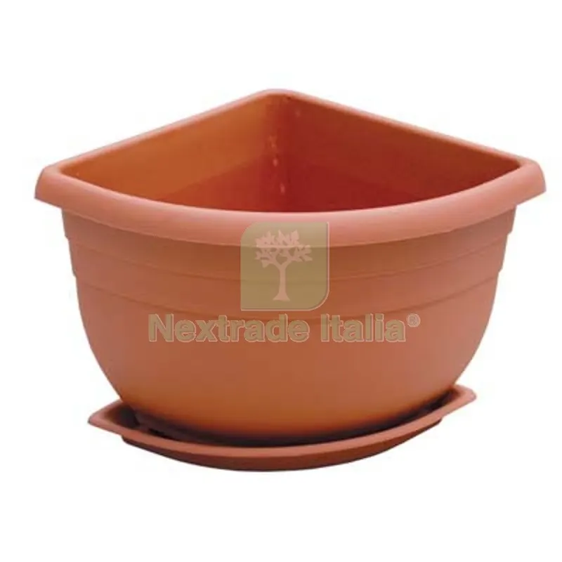 4PZ Vaso + Sottovaso Angolare Angelica ICS PP Terracotta CM 21X21 H.CM 18 CM 21x21x18 — Vasi e fioriere — rif. FERX.VIR6120812 4PZ Vaso + Sottovaso Angolare Angelica ICS PP Terracotta CM 21X21 H.CM 18 CM 21x21x18 — Vasi e fioriere — rif. FERX.VIR6120812