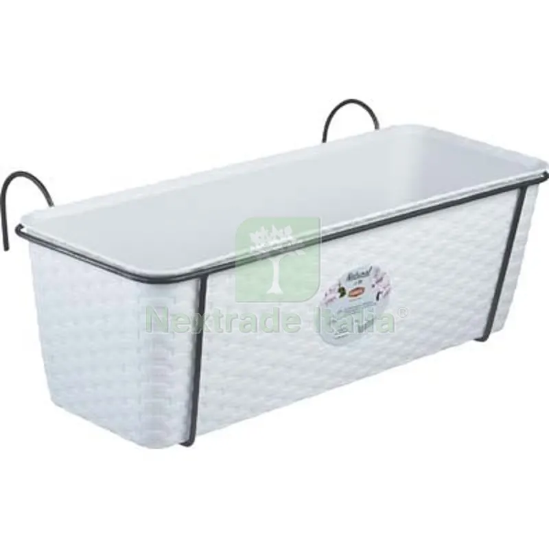 Cassetta + Riserva +BALCONIERA Natural Stefanplast PP Rattan Bianco CM 50X18 H.CM 16 CM 50x18x16 Colore Bianco — Vasi e fioriere — rif. FERX.VIR6130060 Cassetta + Riserva +BALCONIERA Natural Stefanplast PP Rattan Bianco CM 50X18 H.CM 16 CM 50x18x16 Colore Bianco — Vasi e fioriere — rif. FERX.VIR6130060