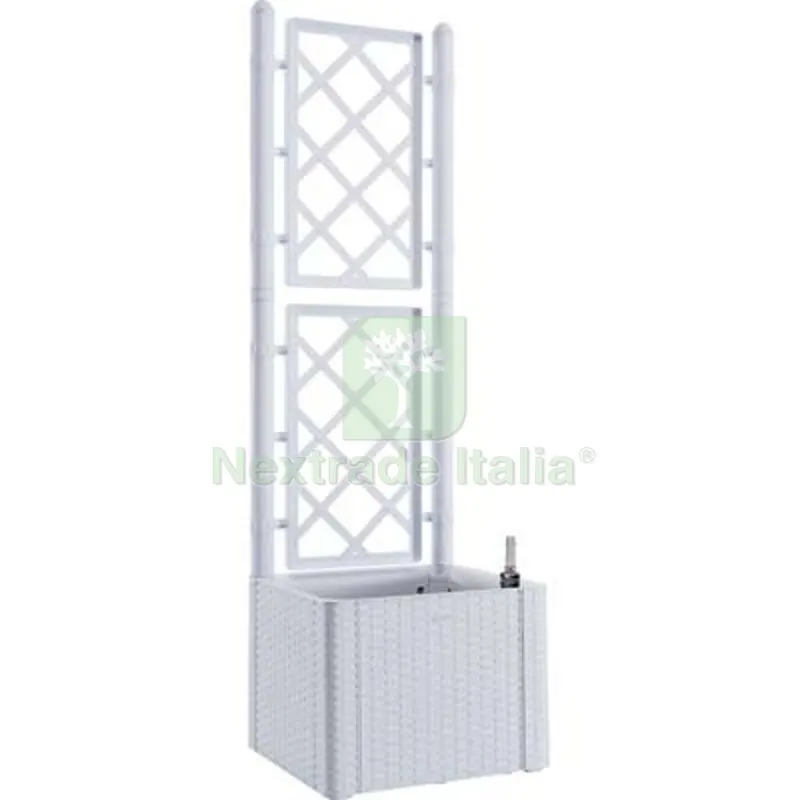 Fioriera + Grigliato Natural Deluxe Stefanplast PP Rattan Bianco CM 43X43 H.CM 142 CM 43x43x142 Colore Bianco — Vasi e fioriere — rif. FERX.VIR6130070 Fioriera + Grigliato Natural Deluxe Stefanplast PP Rattan Bianco CM 43X43 H.CM 142 CM 43x43x142 Colore Bianco — Vasi e fioriere — rif. FERX.VIR6130070