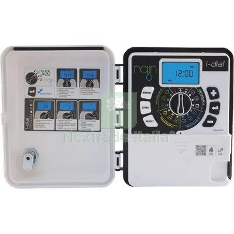 CENTRALINA IRRIGAZIONE I-DIAL ESTERNO RAIN ZONE 4 VOLT 220/24 TRASF INTERNO Stazioni 4 — Irrigazione — rif. FERX.VIR6180050 CENTRALINA IRRIGAZIONE I-DIAL ESTERNO RAIN ZONE 4 VOLT 220/24 TRASF INTERNO Stazioni 4 — Irrigazione — rif. FERX.VIR6180050