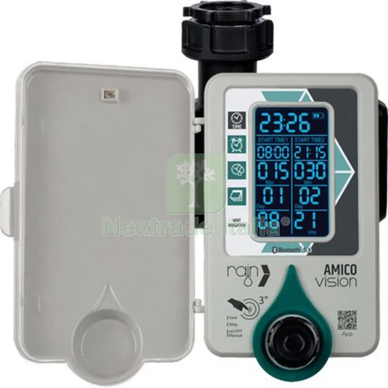 Centralina Irrigazione Amico +1 Vision Rain Innesto Rapido 3/4F Volt 3,7 MAH 2000 Diametro Pollici 3/4" — Irrigazione — rif. FERX.VIR6180056 Centralina Irrigazione Amico +1 Vision Rain Innesto Rapido 3/4F Volt 3,7 MAH 2000 Diametro Pollici 3/4" — Irrigazione — rif. FERX.VIR6180056