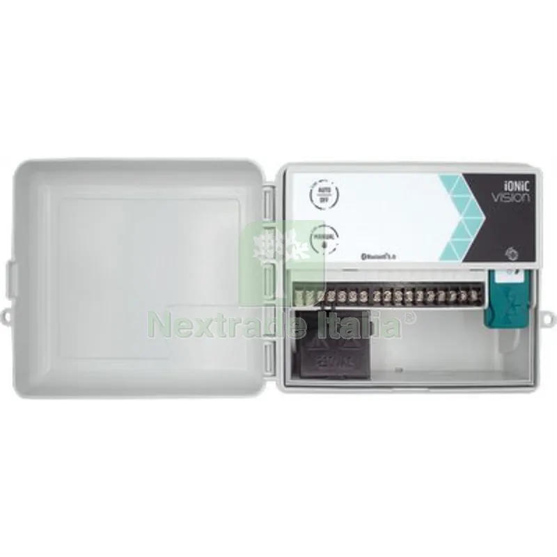 CENTRALINA IRRIGAZIONE IONIC VISION ESTERNO RAIN ZONE 4 VOLT 220/24 TRASF INTERNO — Irrigazione — rif. FERX.VIR6180072 CENTRALINA IRRIGAZIONE IONIC VISION ESTERNO RAIN ZONE 4 VOLT 220/24 TRASF INTERNO — Irrigazione — rif. FERX.VIR6180072
