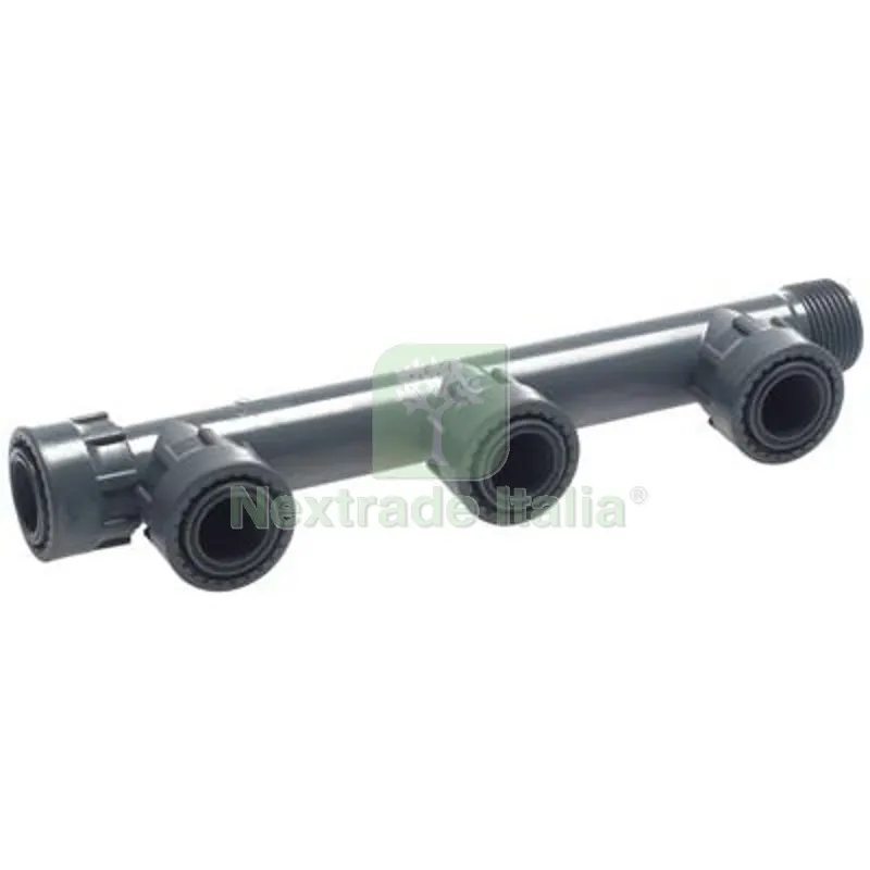 Rampa Distribuzione Fastsystem Uscite 3X1"F Diametro Pollici 1" — Irrigazione — rif. FERX.VIR6181621 Rampa Distribuzione Fastsystem Uscite 3X1"F Diametro Pollici 1" — Irrigazione — rif. FERX.VIR6181621