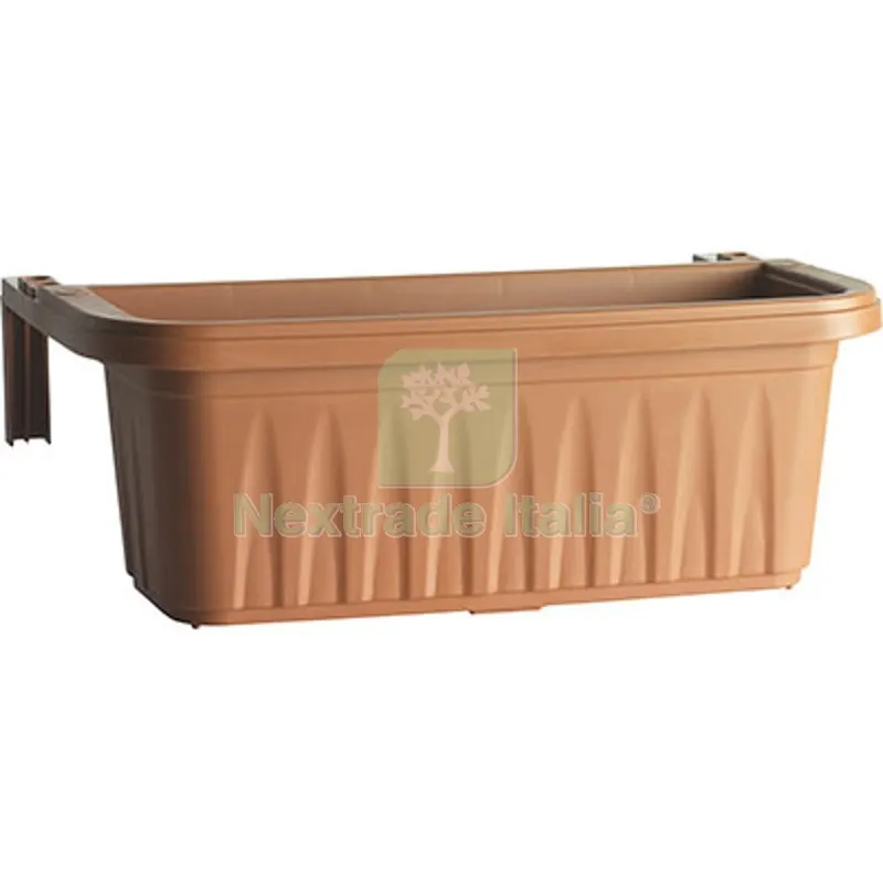 2PZ Fioriera Rondine Bama PP Terracotta CM 50X20 H.CM 18,5 CM 50x20x18,5 — Vasi e fioriere — rif. FERX.VIR6200114