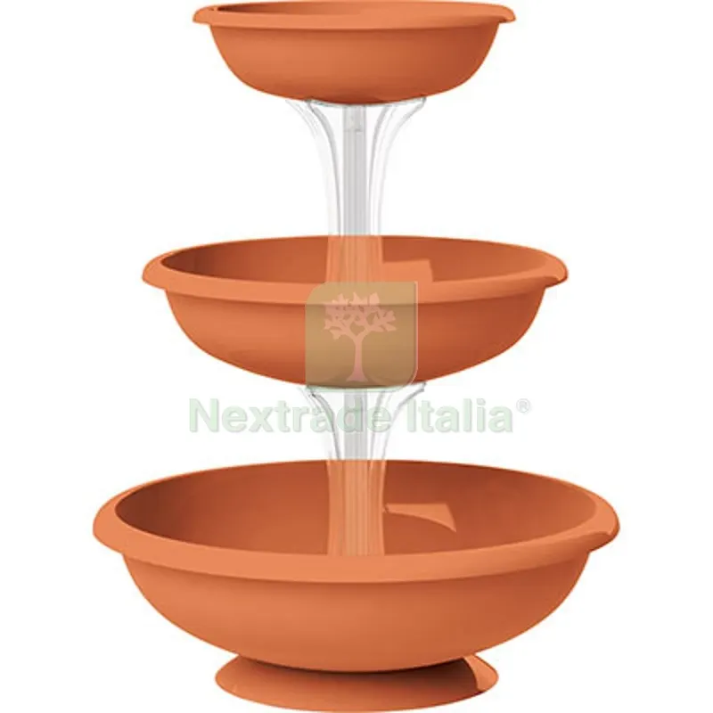 Ciotole Tris Fontana Bama PP Terracotta D.CM 50 H.CM 64 CM 50x64 — Accessori recinzione — rif. FERX.VIR6200124 Ciotole Tris Fontana Bama PP Terracotta D.CM 50 H.CM 64 CM 50x64 — Accessori recinzione — rif. FERX.VIR6200124