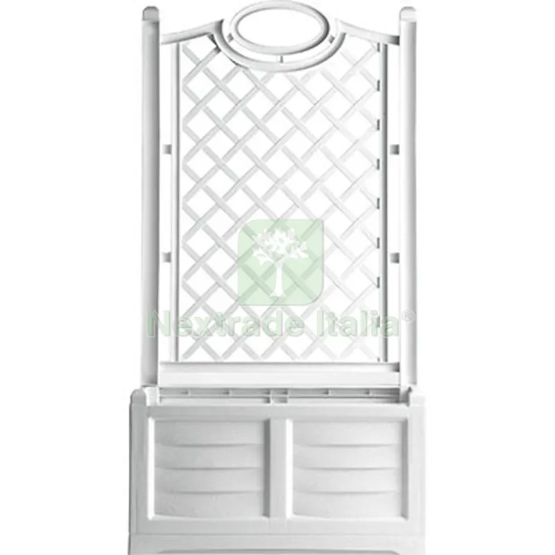 Fioriera + Grigliato Separe Bama PP Bianco CM 80X42,5 H.CM 150 CM 80x42,5x150 Colore Bianco — Vasi e fioriere — rif. FERX.VIR6200170 Fioriera + Grigliato Separe Bama PP Bianco CM 80X42,5 H.CM 150 CM 80x42,5x150 Colore Bianco — Vasi e fioriere — rif. FERX.VIR6200170
